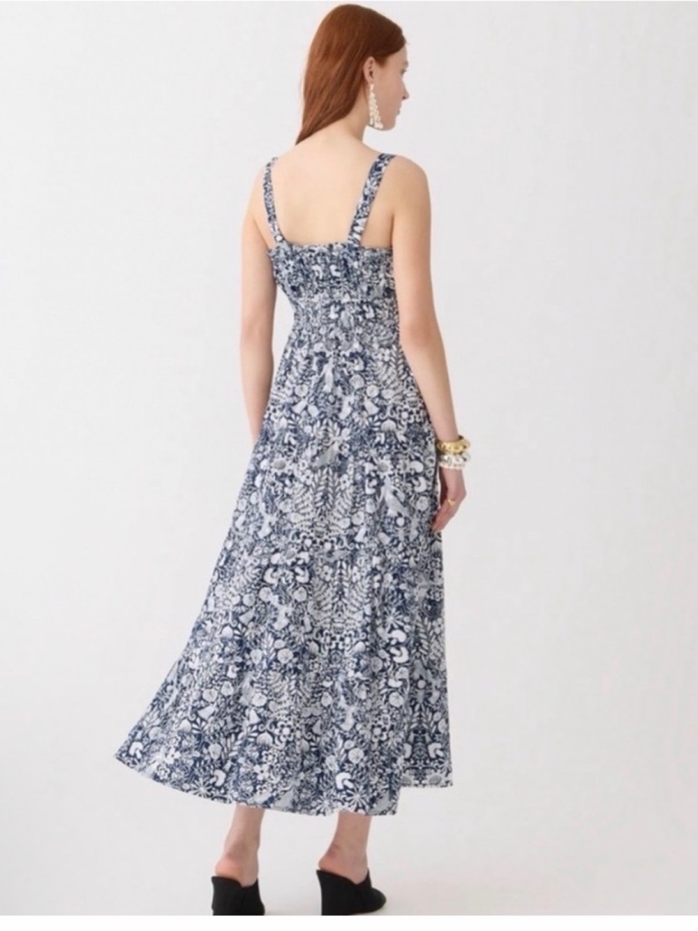 J. Crew Sevilla Tiered Dress in Mermaid Floral Dress - Picture 10 of 12